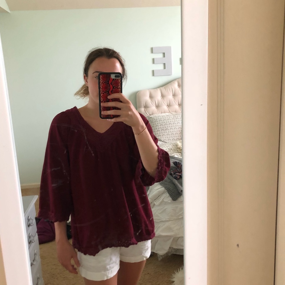 Burgundy Altard state blouse